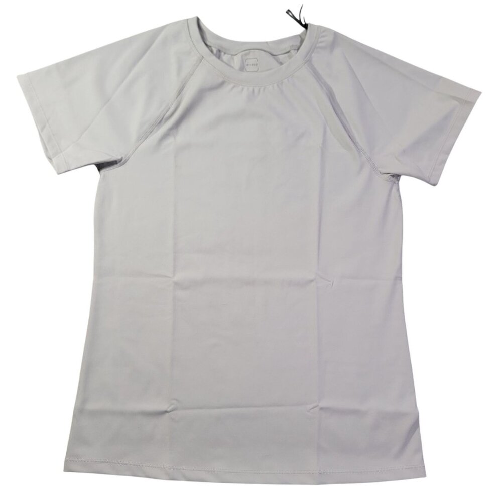 Errday Compression Performance T-Shirt Womens M Ultra Soft Top Light Grey NWT